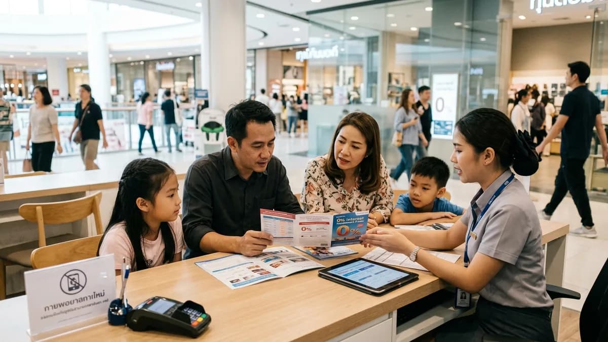ภาพประกอบ cardx ผ่อน 0 ที่เคาน์เตอร์เปรียบเทียบโปรผ่อน