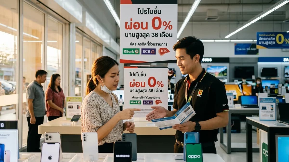 ภาพร้านร่วมรายการผ่อน 0% กับ CardX ในร้านอิเล็กทรอนิกส์