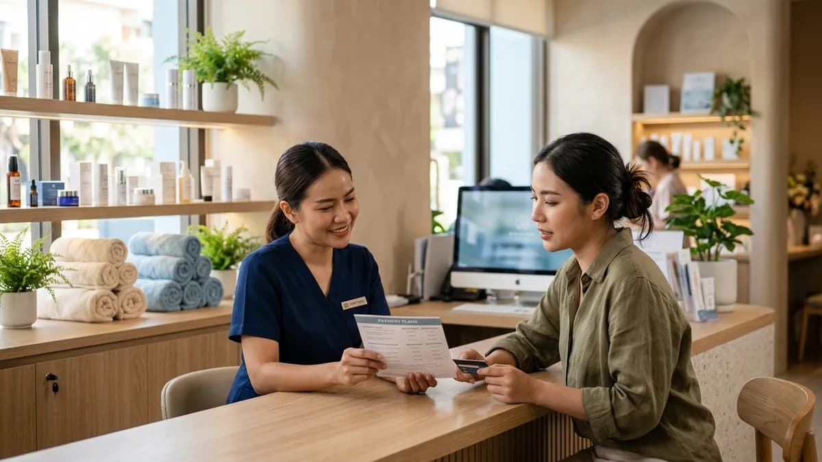 สิทธิผ่อน 0% ของบัตรเครดิตกรุงศรี เลดี้ ไทเทเนียม ที่คลินิกความงามและสปา